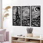 Wallity Escultura de pared Vangogh en Negro